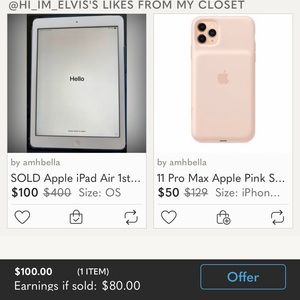 Trade for hi_im_elvis.  SOLD Apple iPad Air 1st Generation